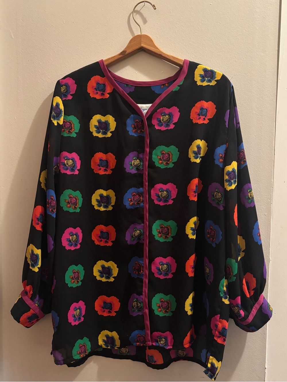 Vintage Andy Warhol Gay Boyer Blouse